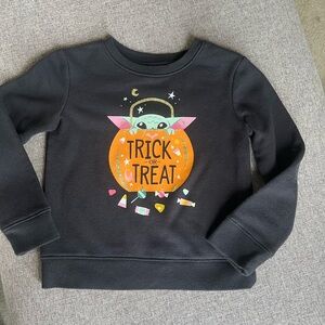 Star Wars baby Yoda Trick or Treat sweatshirt